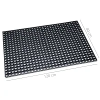 Deurmat rubber ringmat 80x120 cm 